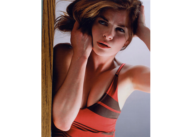 Untitled (Missoni), 2001, , photograph with resin on wood panel by Heather Bennett.